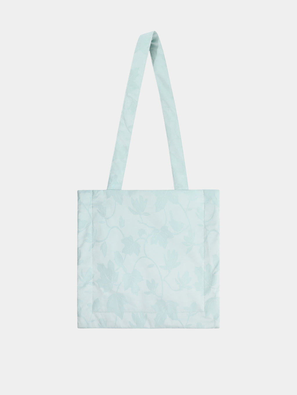 "Urban Jungle" Black Panther Jacquard Tote Bag – Mist Blue