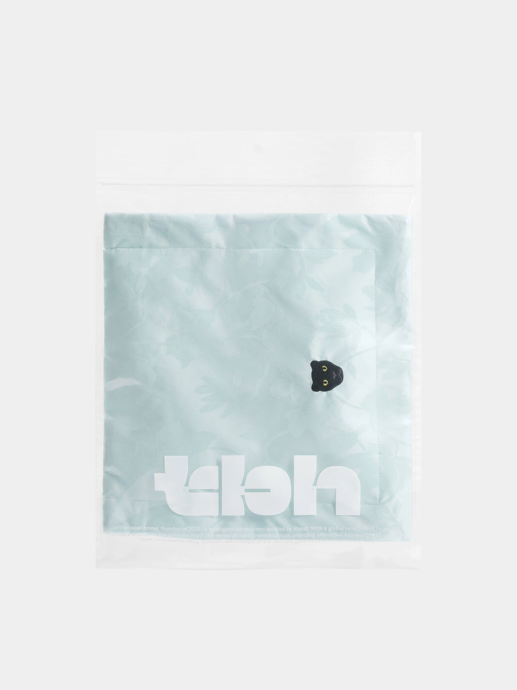 "Urban Jungle" Black Panther Jacquard Tote Bag – Mist Blue