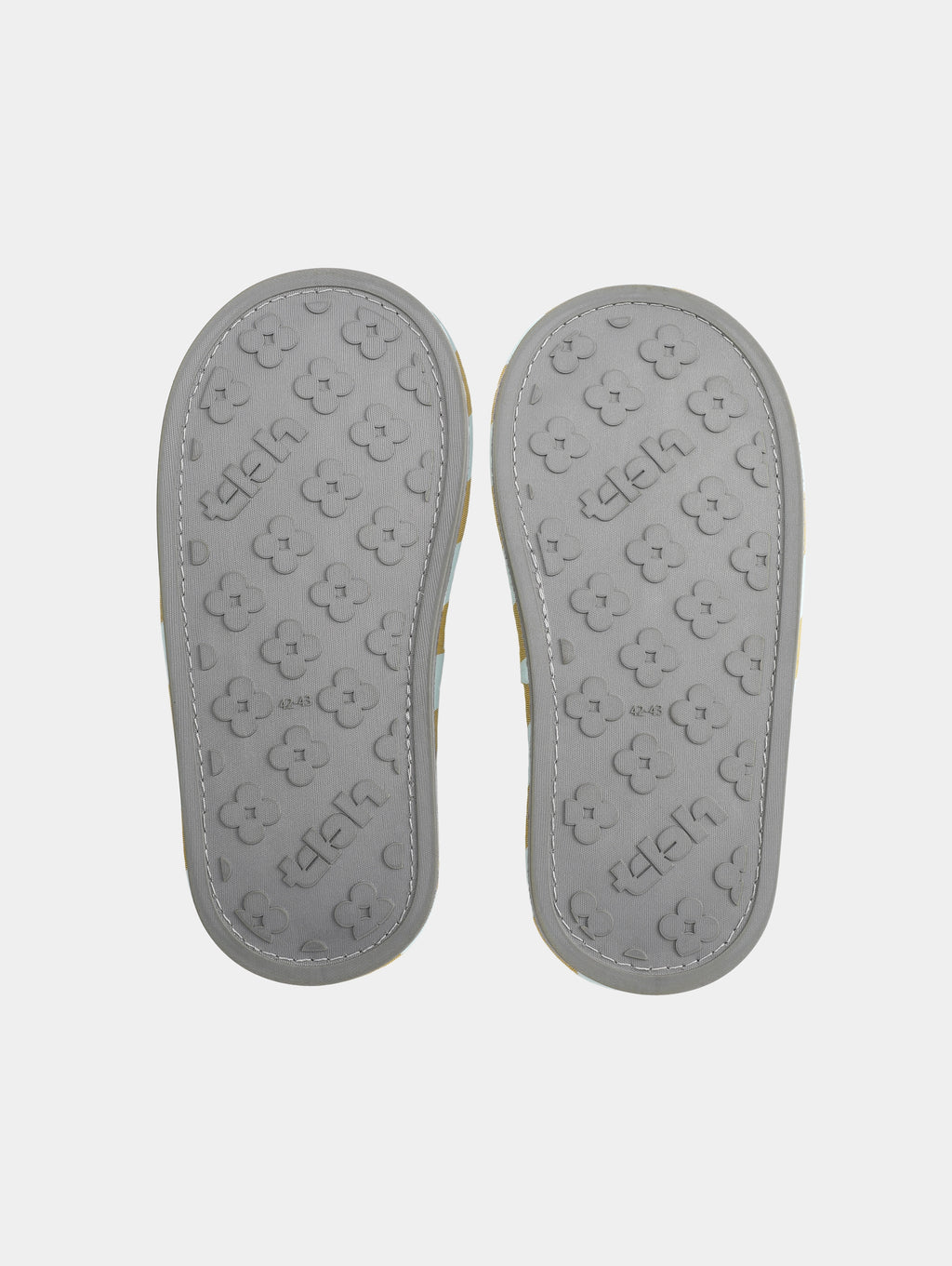"Urban Jungle" Black Panther Open-Toe Slippers – Blue & Green Stripes