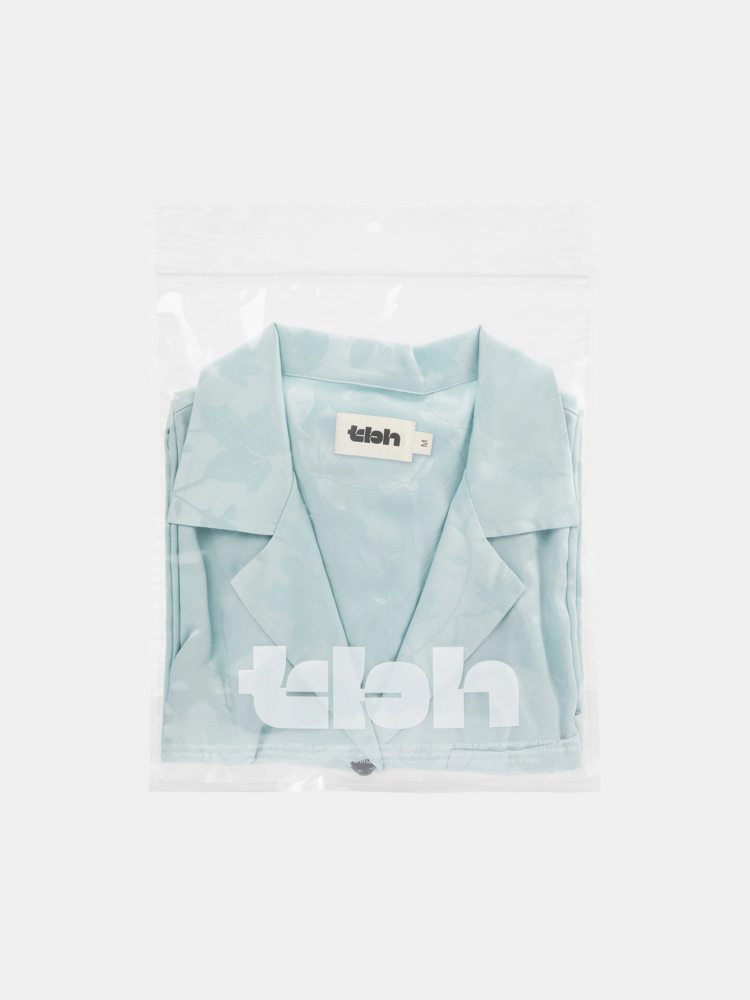 "Urban Jungle" Black Panther Satin Jacquard Loungewear Set Long Sleeve – Mist Blue