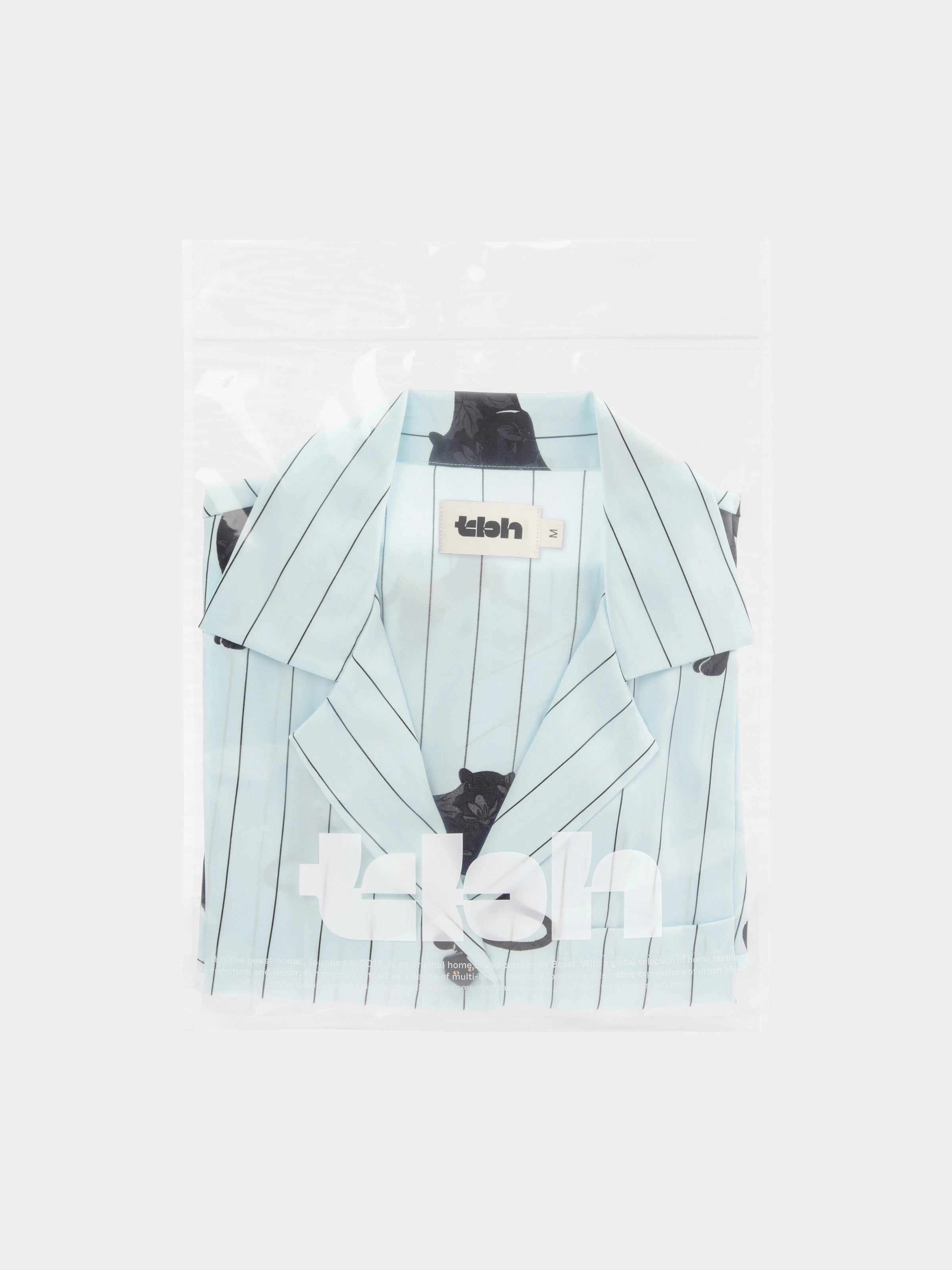 "Urban Jungle" Black Panther Satin Loungewear Set Long Sleeve – Mist Blue
