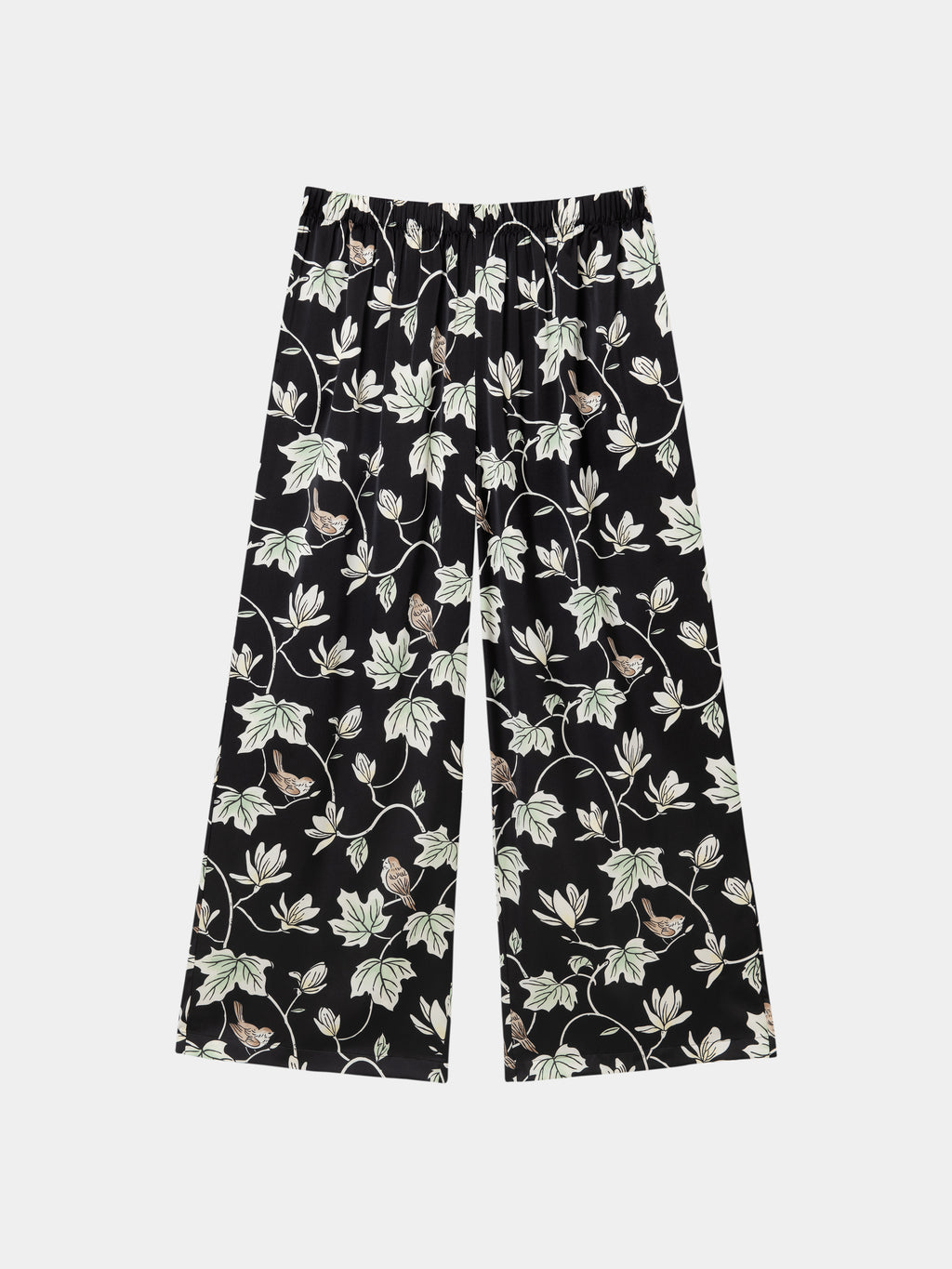 "Urban Jungle" Black Panther Satin Loungewear Set Robe & Pants – Magnolia