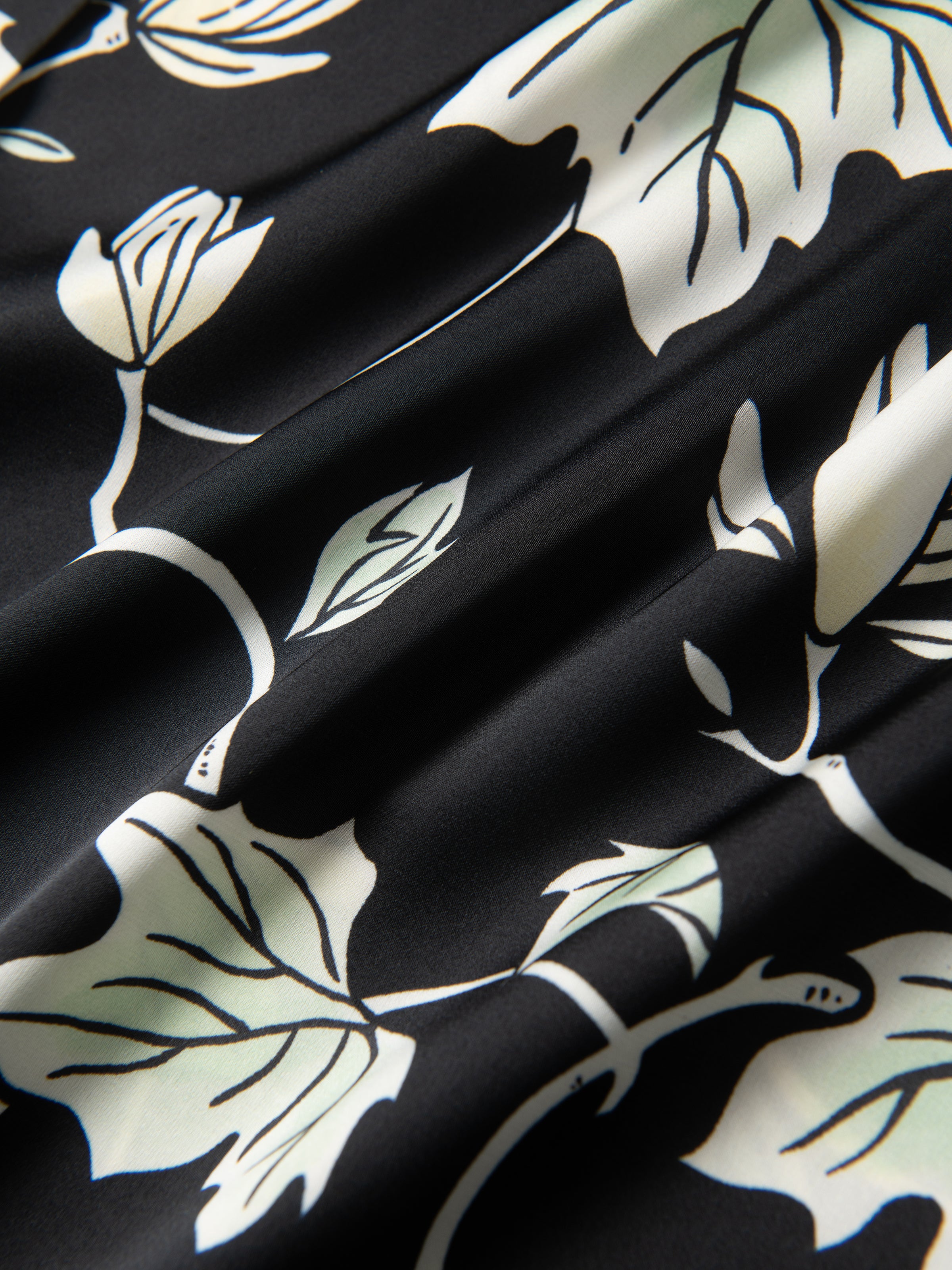 "Urban Jungle" Black Panther Satin Loungewear Set Robe & Pants – Magnolia