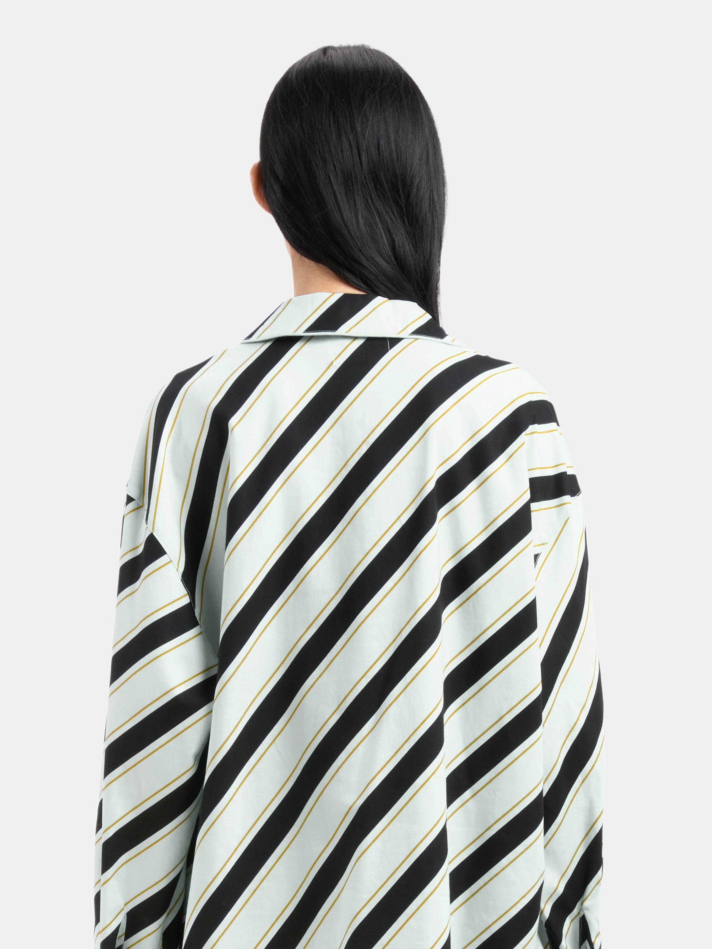 "Urban Jungle" Black Panther Tencel Cotton Blend Loungewear Set Long Sleeve – Blue & Black Stripes