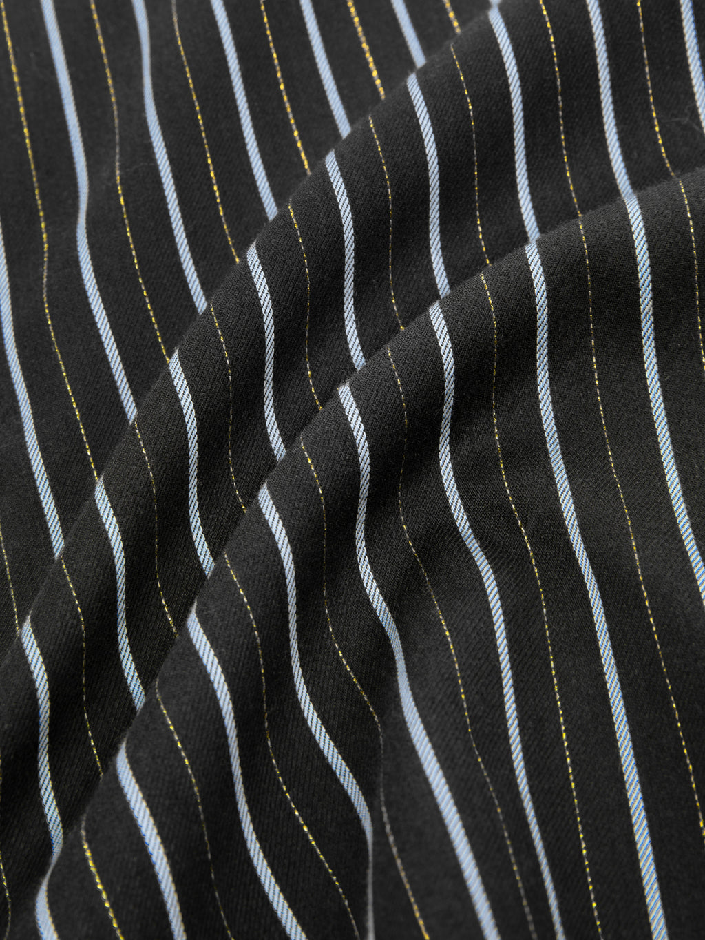 "Urban Jungle" Black Panther Tencel Cotton Blend Loungewear Set Short Sleeve – Dark Gold Stripes