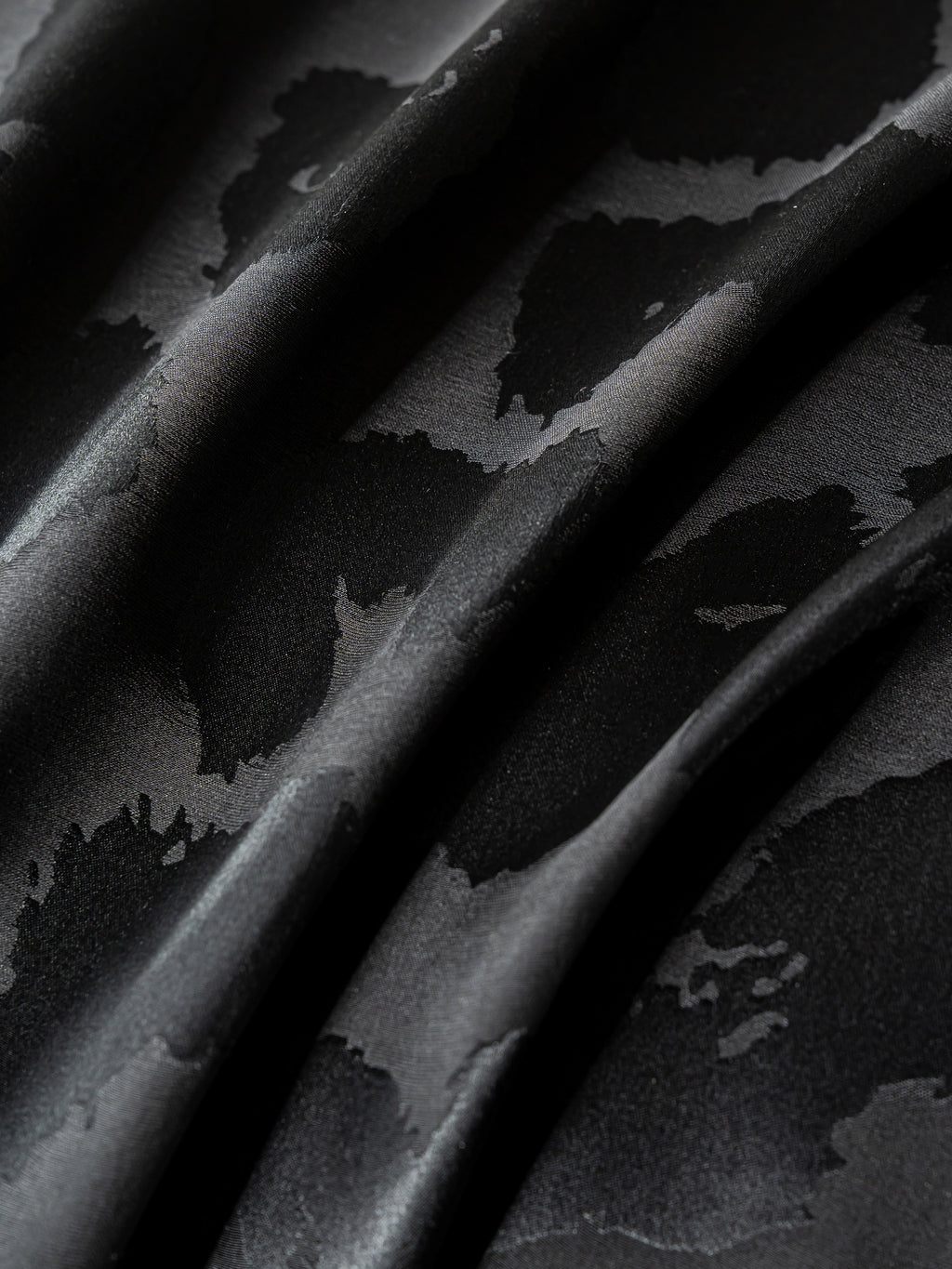 "Urban Jungle" Black Panther 19 Momme Machine-Washable Silk Jacquard Bedding Set – Black Leopard