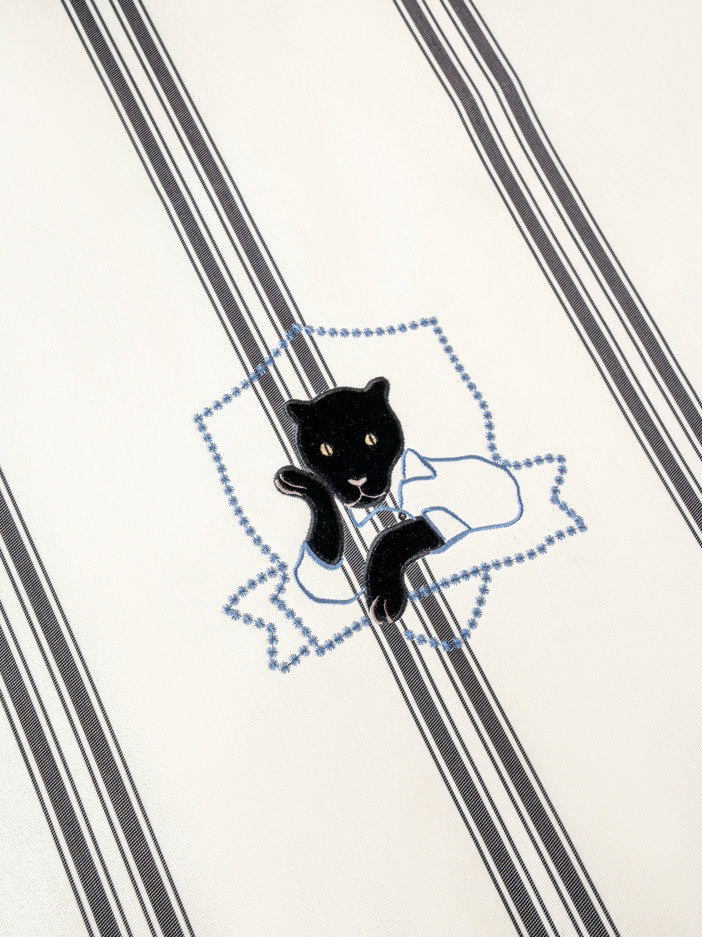 "Urban Jungle" Black Panther Cooling Bed Mat Set – Moonlight White