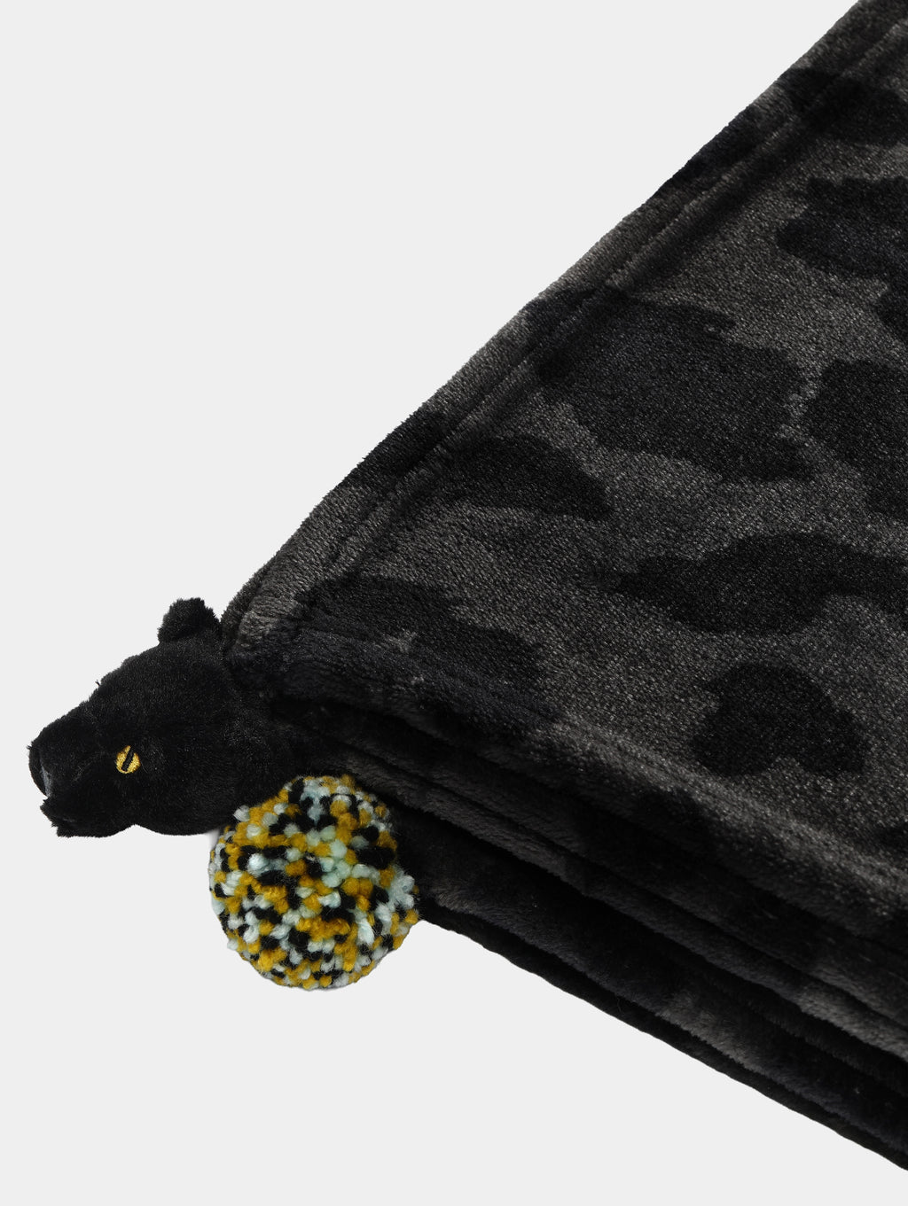 "Urban Jungle" Black Panther Flannel Blanket – Black Leopard