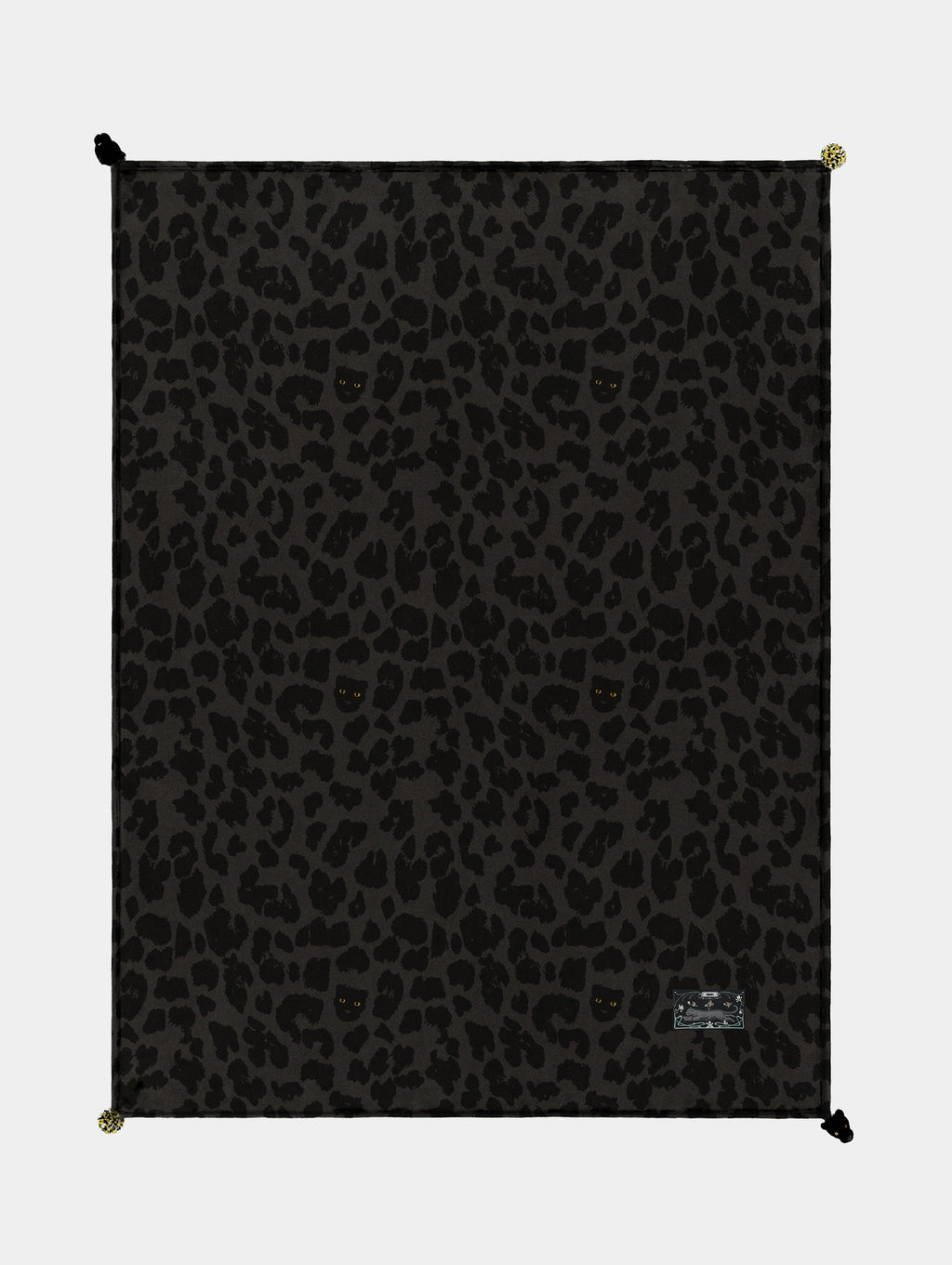 "Urban Jungle" Black Panther Flannel Blanket – Black Leopard