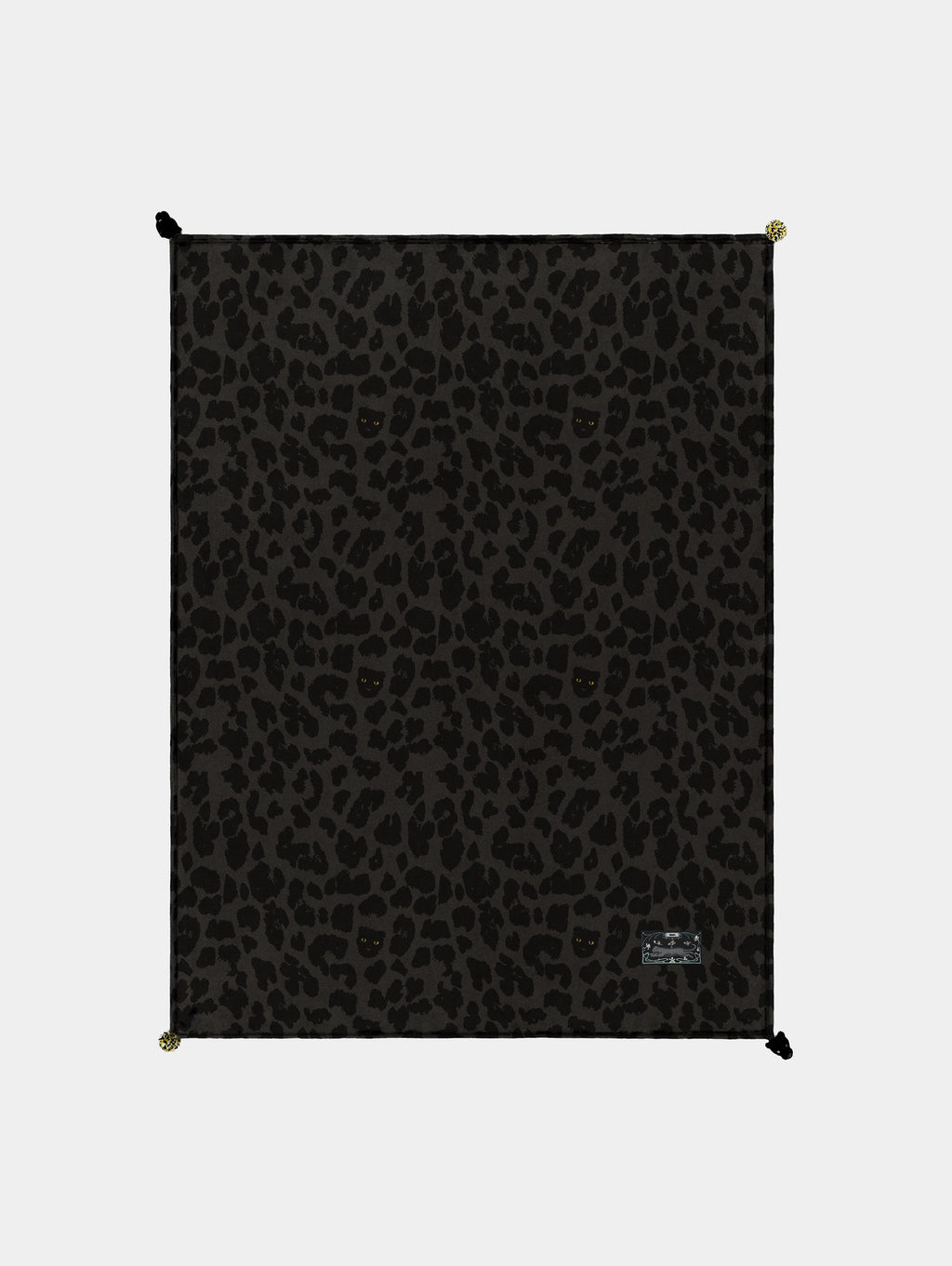 "Urban Jungle" Black Panther Flannel Blanket – Black Leopard