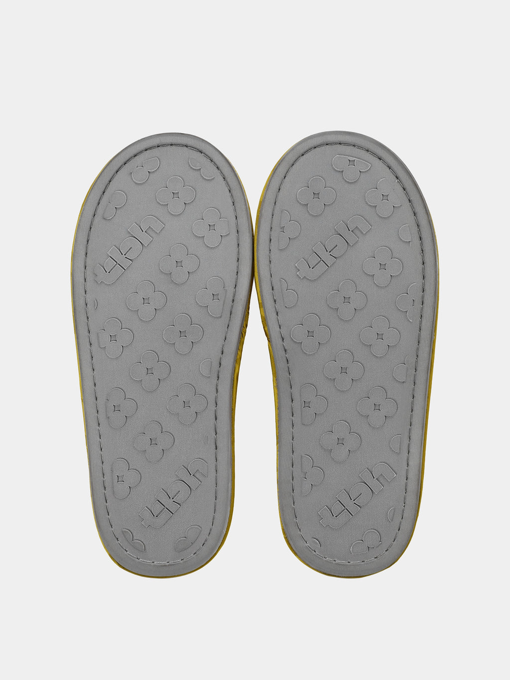 "Urban Jungle" Black Panther Jacquard Open-Toe Slippers – Dark Gold