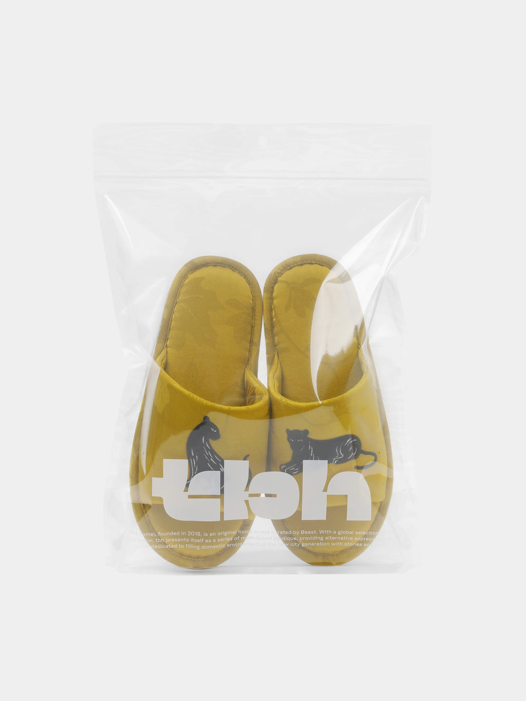 "Urban Jungle" Black Panther Jacquard Open-Toe Slippers – Dark Gold