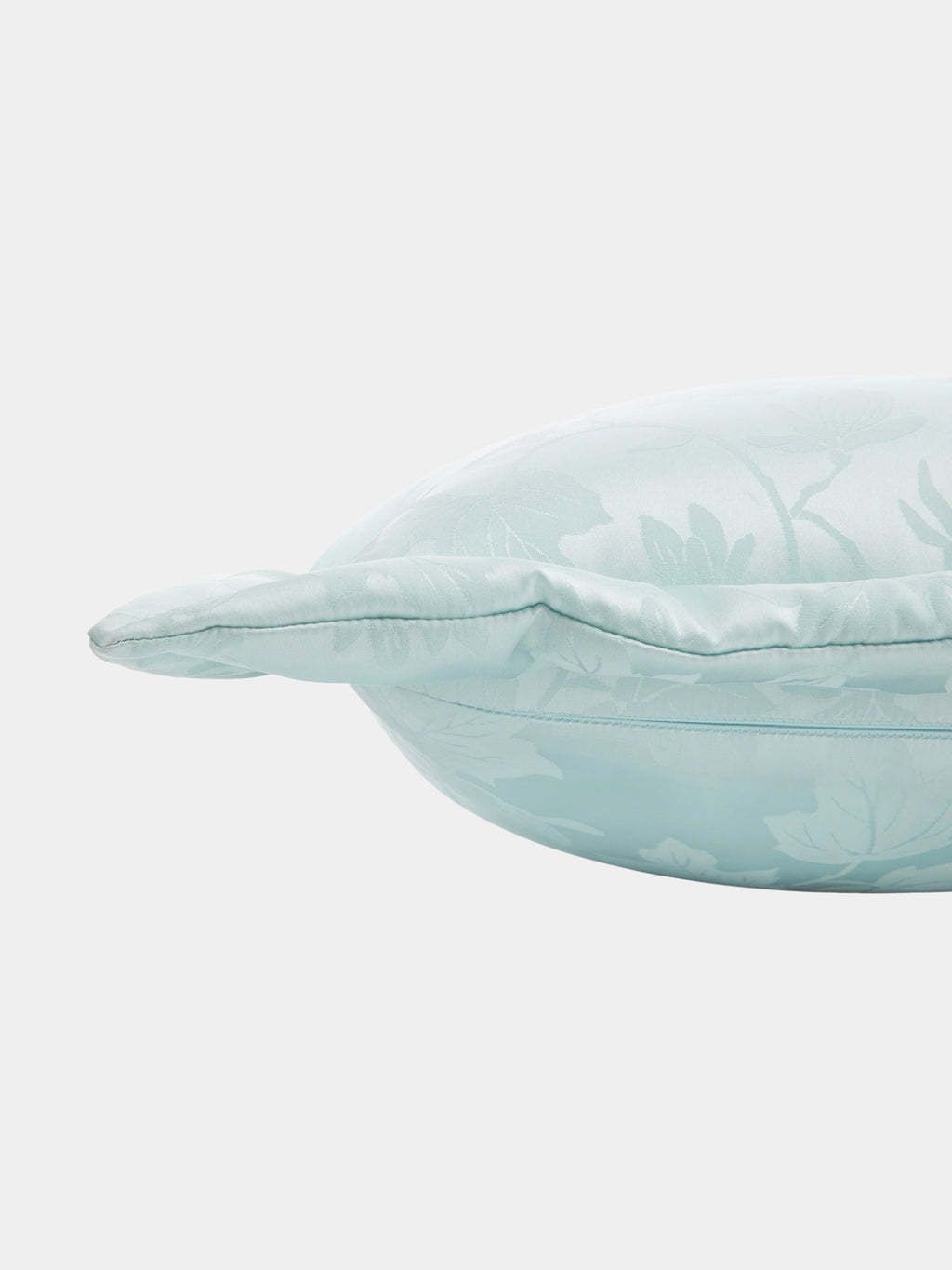 "Urban Jungle" Black Panther Jacquard Cushion – Mist Blue