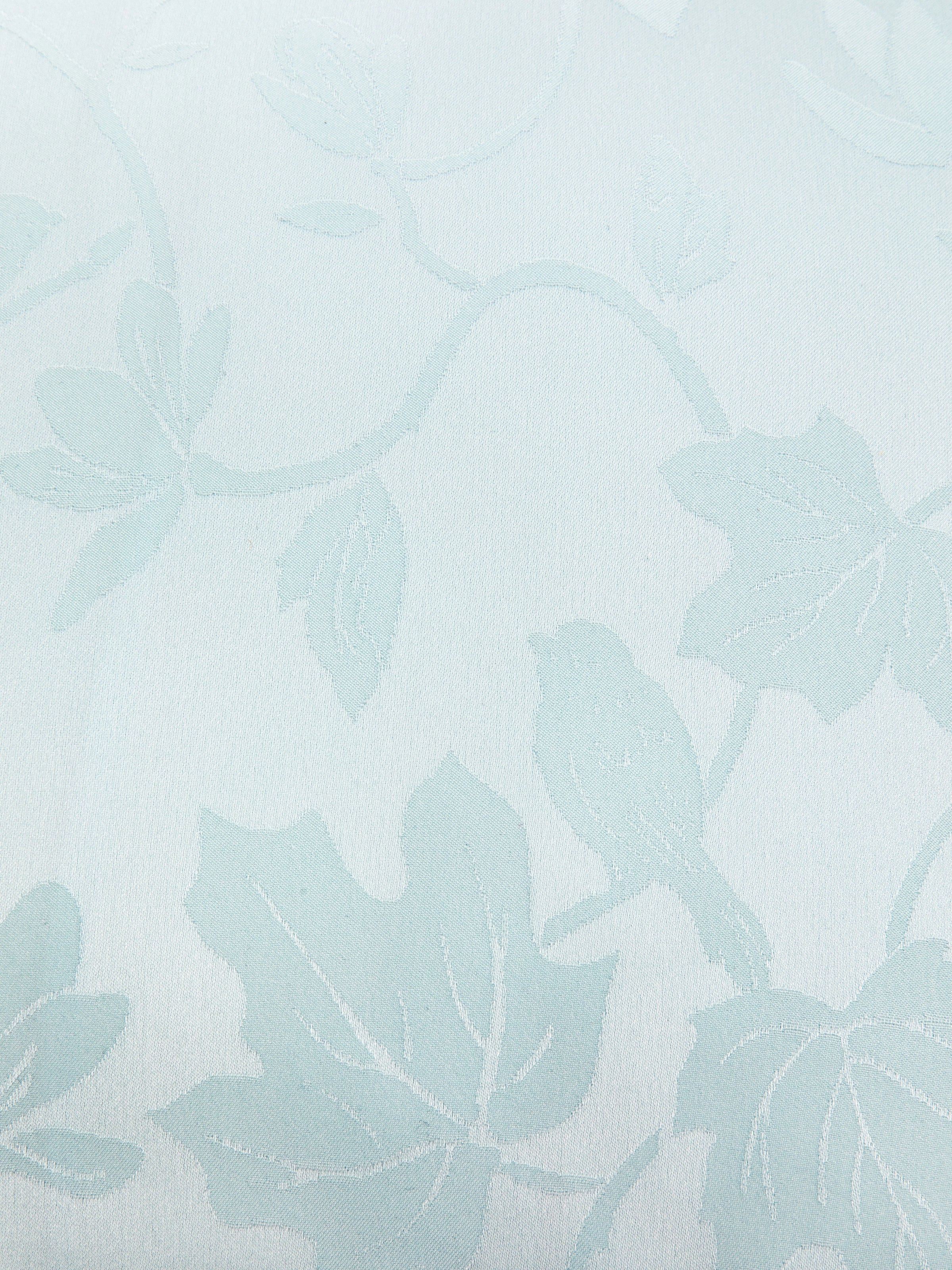 "Urban Jungle" Black Panther Jacquard Cushion – Mist Blue