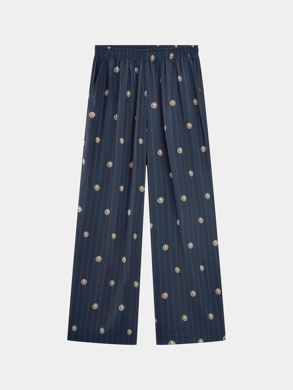 "Urban Jungle" Satin Loungewear Set Short Sleeve & Pants – Wishing Coin