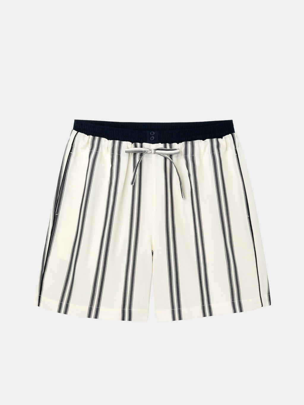 "Urban Jungle" Tencel Cotton Blend Loungewear Set Short Sleeve – Moonlight White