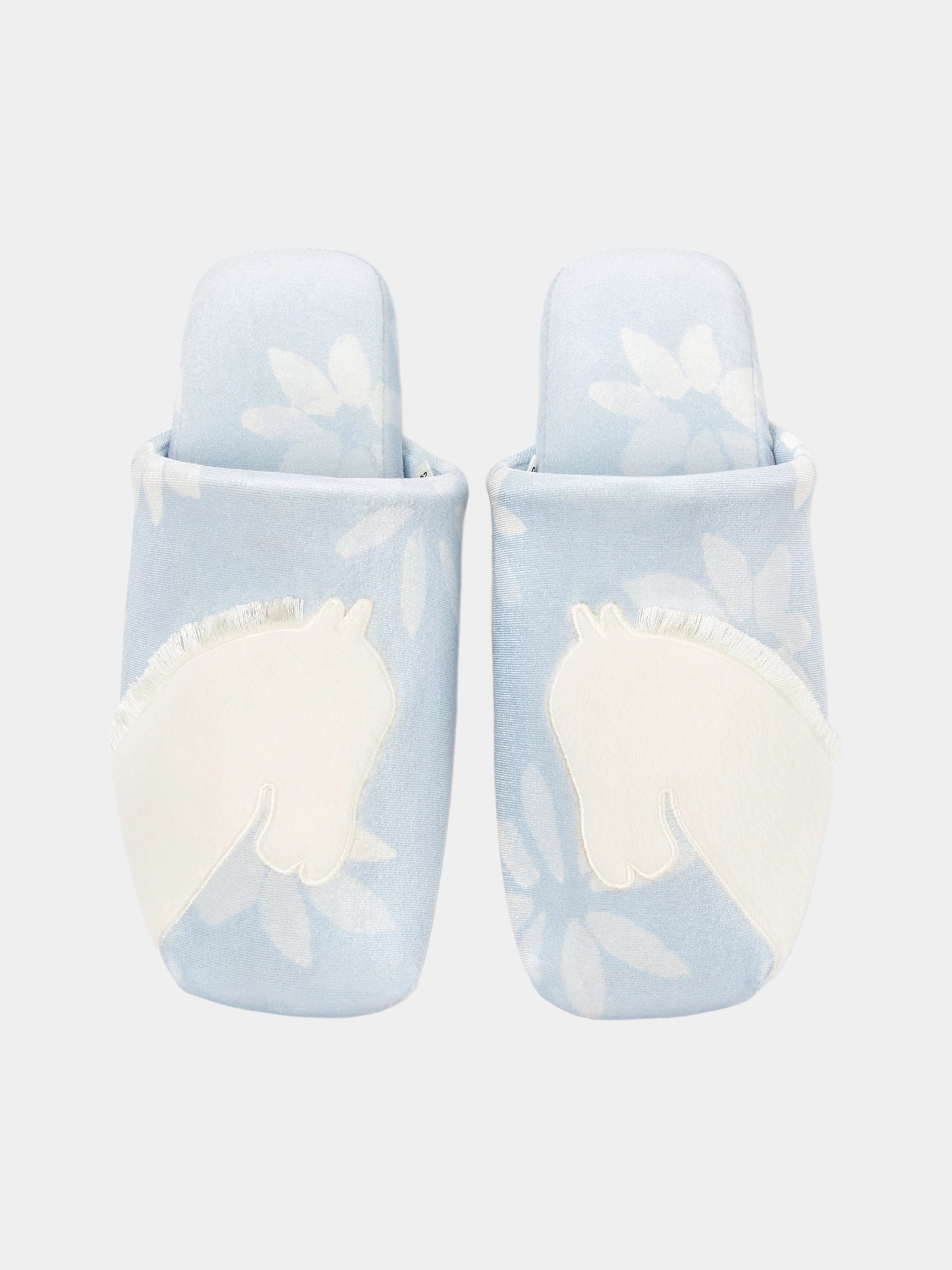 "Year of the Horse" Velvet Slippers – Little Floral Horse