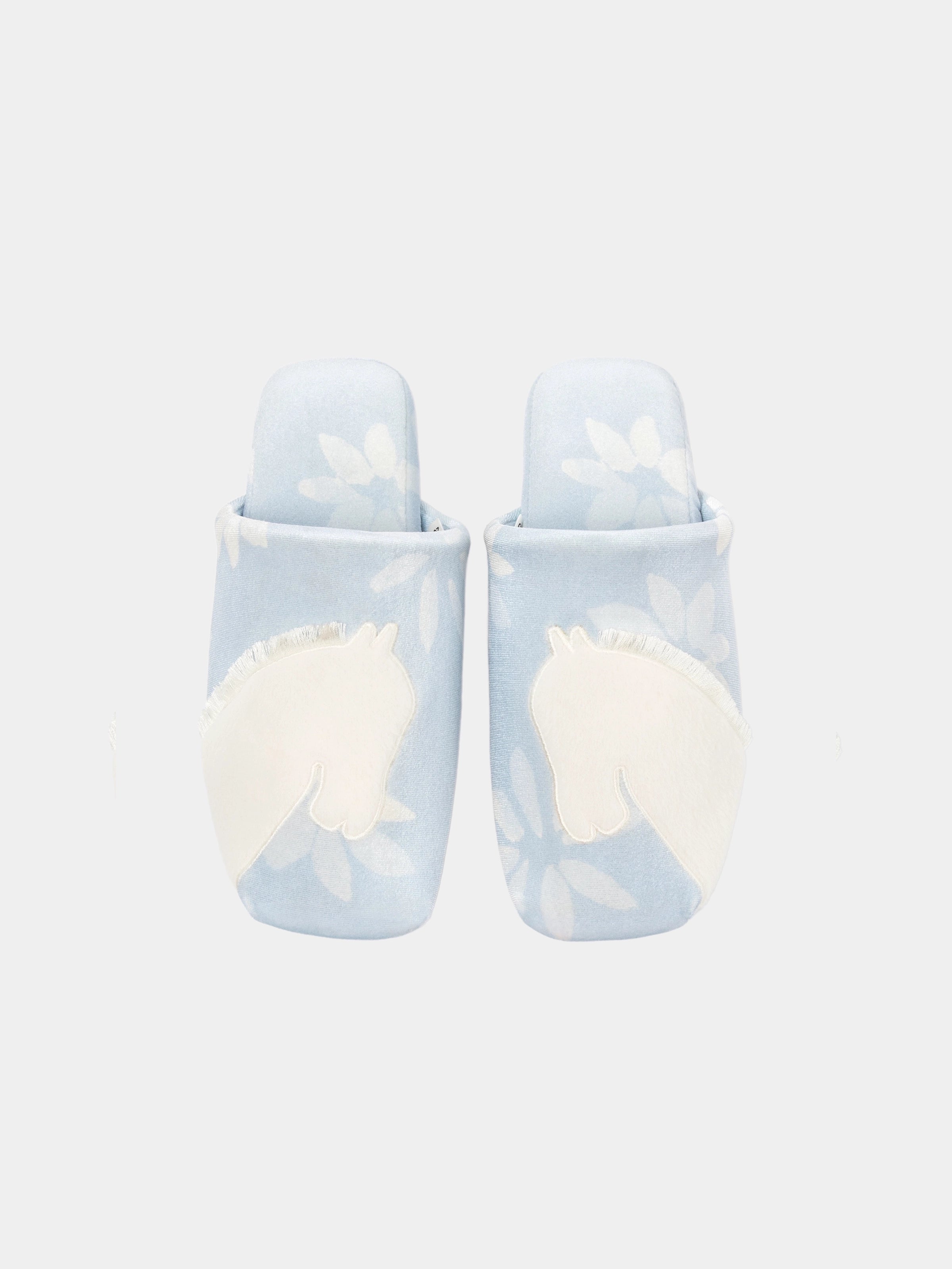 "Year of the Horse" Velvet Slippers – Little Floral Horse