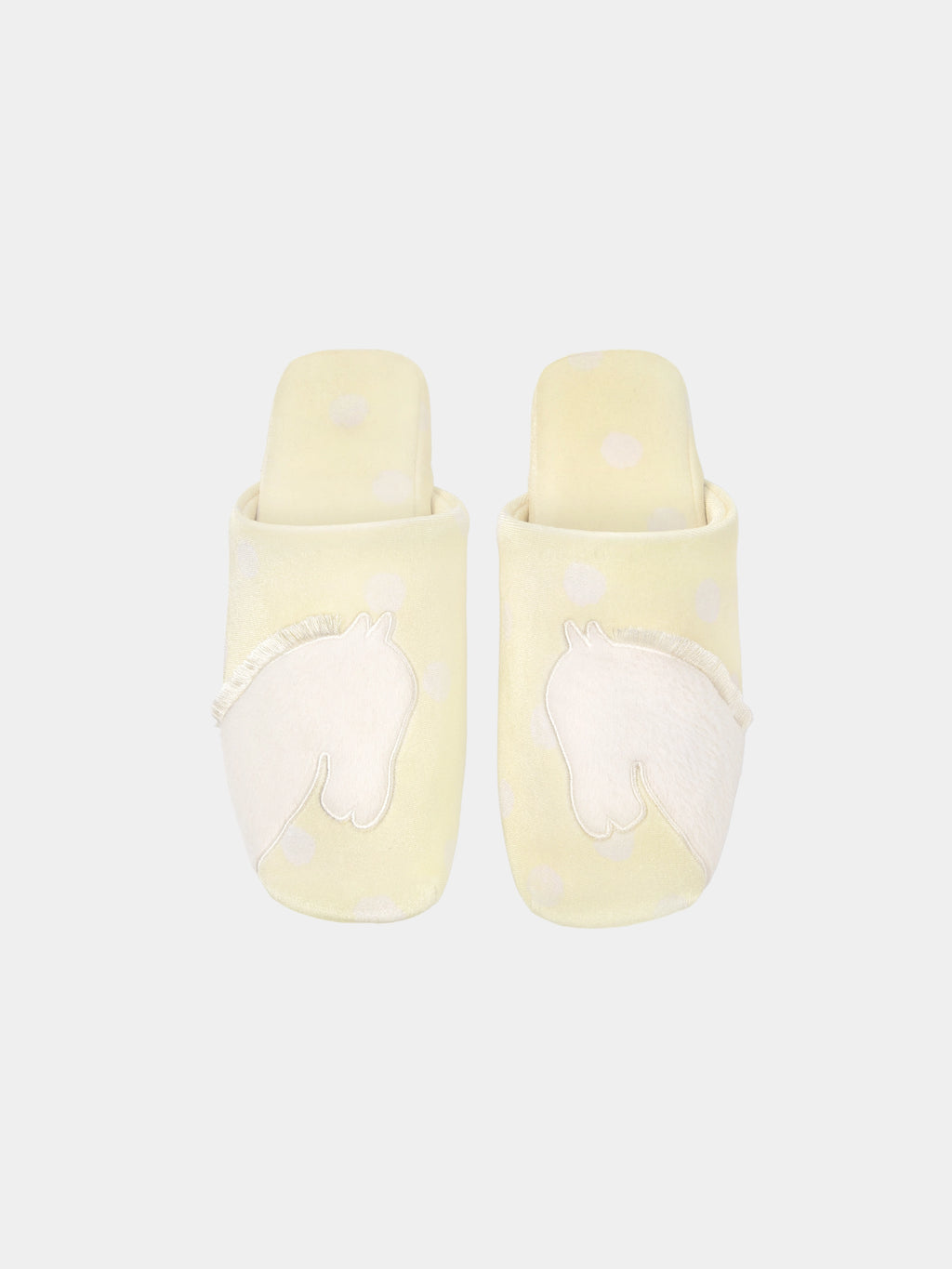 "Year of the Horse" Velvet Slippers – Polka Dot Horse