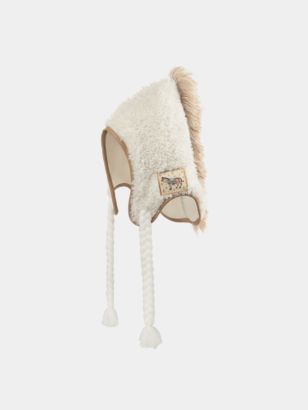 "Year of the Horse" Fuzzy Hat – White