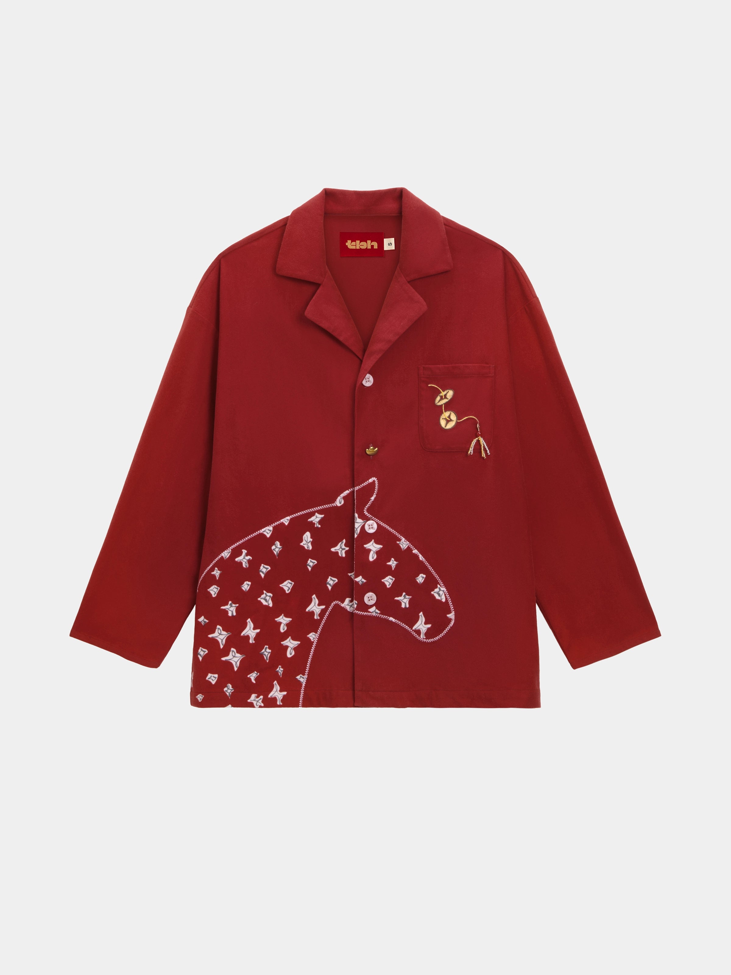 "Year of the Horse" Polar Fleece Loungewear Set – Fortune Red