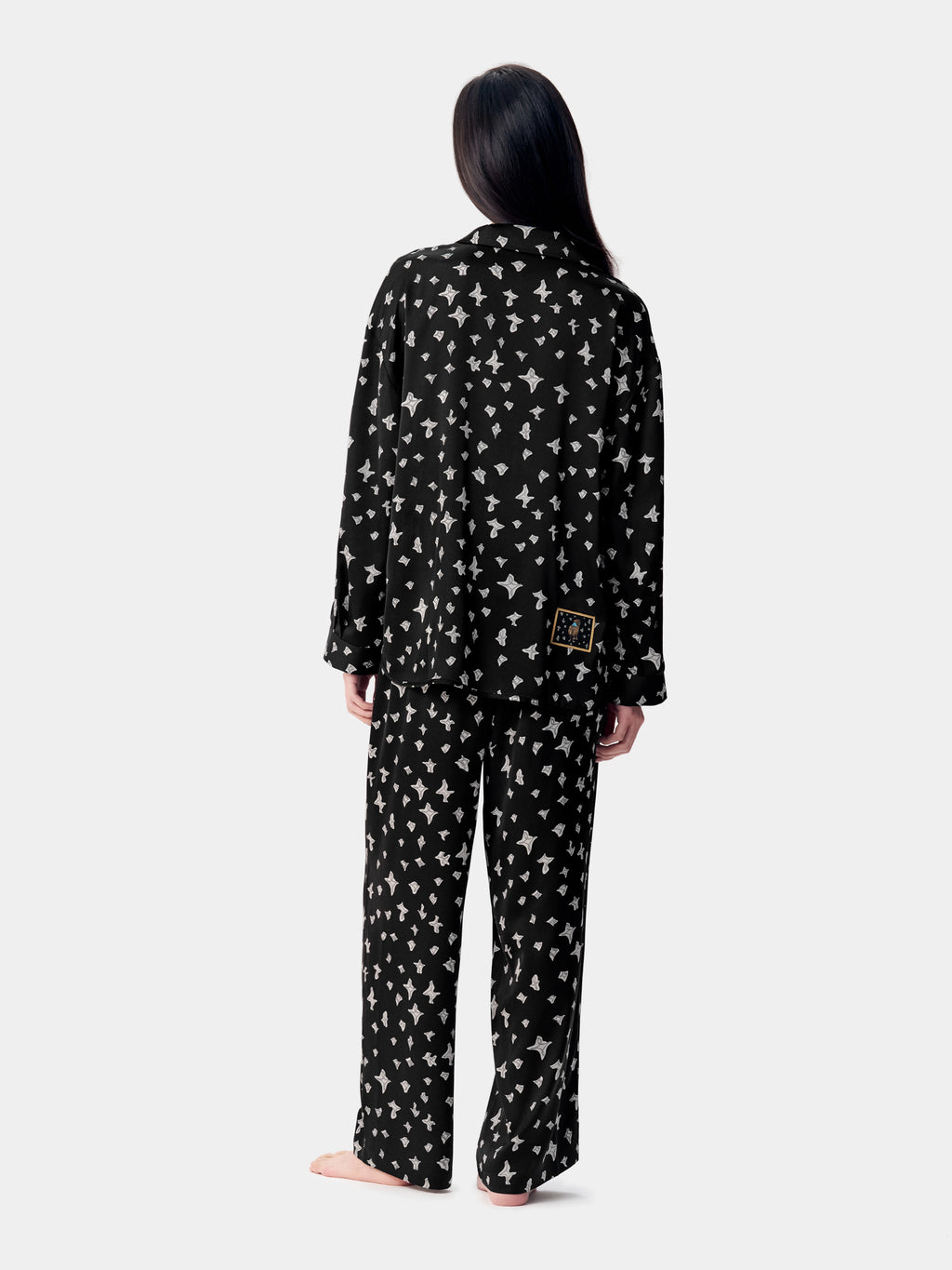 "Year of the Horse" Satin Loungewear Set – Lucky Black