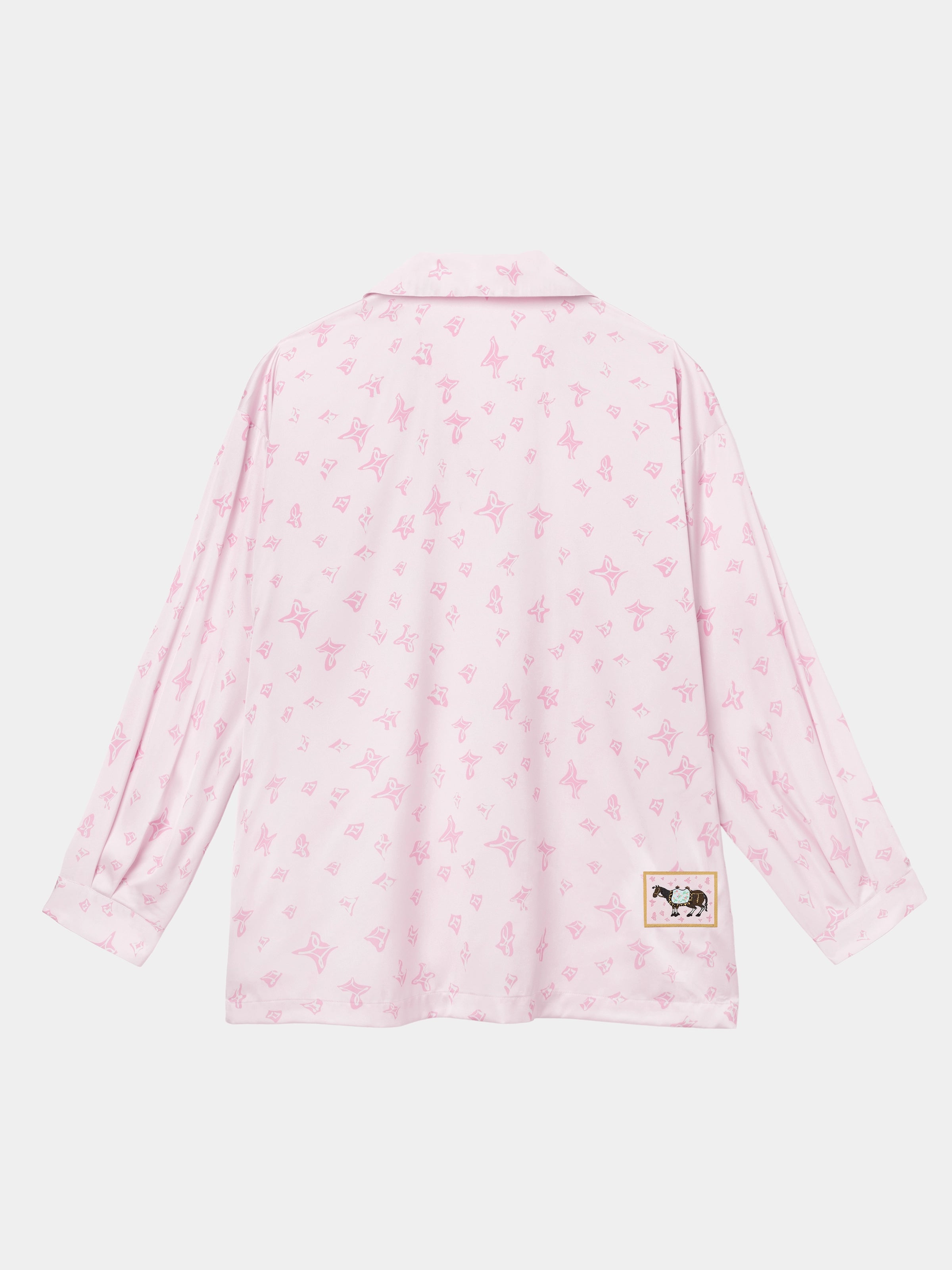 "Year of the Horse" Satin Loungewear Set – Petal Pink