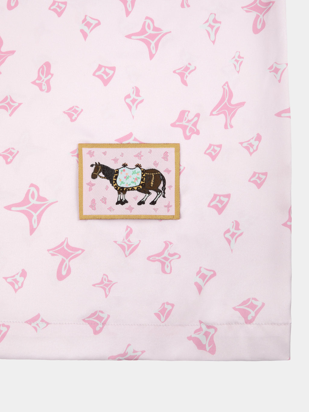 "Year of the Horse" Satin Loungewear Set – Petal Pink
