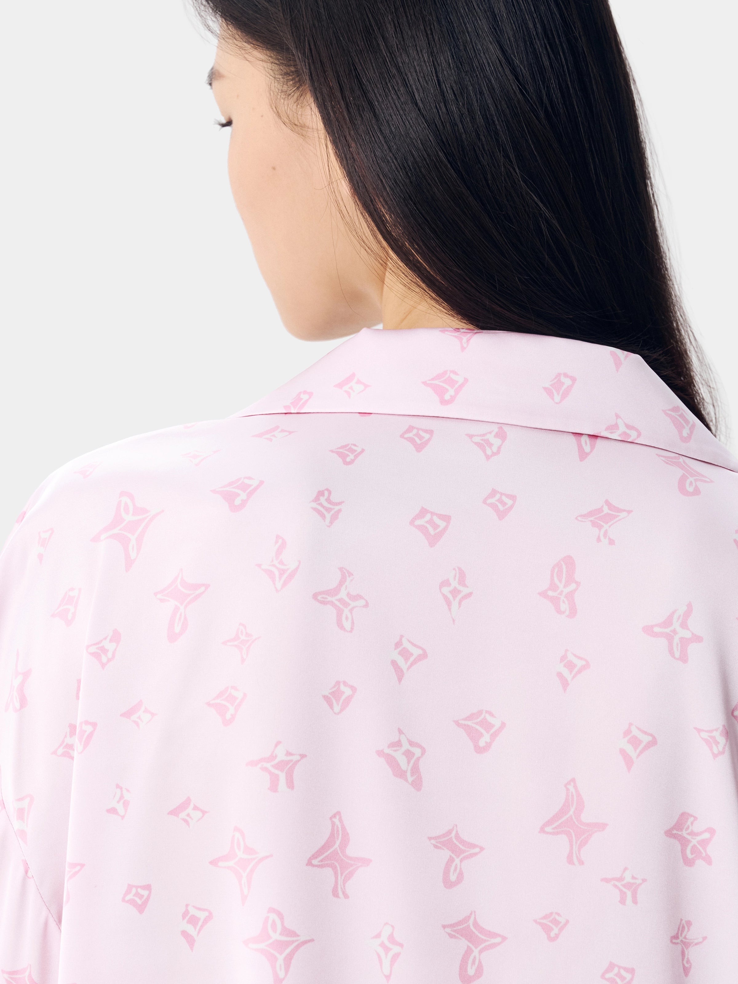 "Year of the Horse" Satin Loungewear Set – Petal Pink