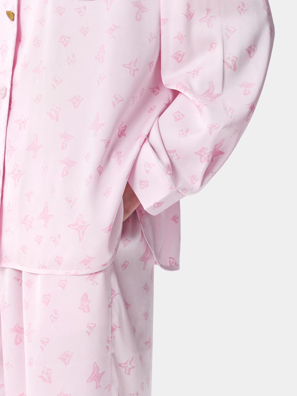 "Year of the Horse" Satin Loungewear Set – Petal Pink
