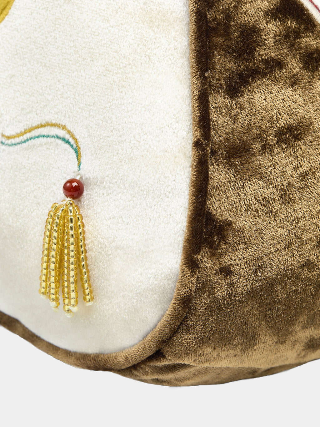 "Year of the Horse" Velvet Buckwheat Pillow – Fortune Red